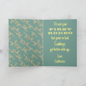 Western Rodeo Cowgirls Personalisiert Geburtstag Karte (Innenseite)