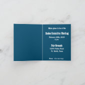 Western Rodeo Custom Einladung (Innenseite)