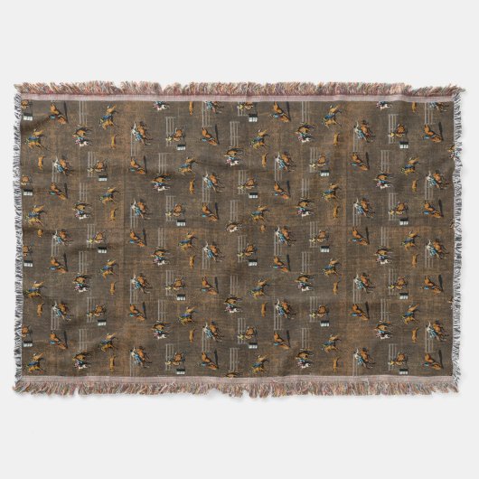 Western Rodeo Design Brown Decke (Vorderseite)