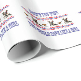 Western-Rodeo-Geschenk-Verpackungs-Papier-Cowgirl Geschenkpapier