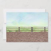 Western Rodeo Kleiner Cowboy zum Geburtstag Einladung (Rückseite)