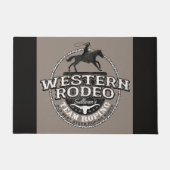 Western Rodeo Old West Steer Roping Personalisiert Fußmatte (Vorderseite)