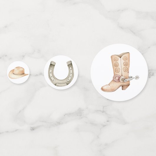 Western Rodeo Party Celebration Konfetti (Vorderseiten)