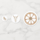 Western Rodeo Party Celebration Konfetti (Rückseiten)