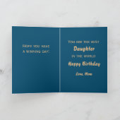 Western Rodeo Pferde Cowgirl Barrel Racing Custom Karte (Innenseite)