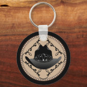 Western Rodeo Queen Cowgirl Schlüsselanhänger (Vorderseite)