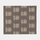 Western Rodeo Ranch Vintag Cowboy Fleecedecke (Vorderseite (Horizontal))