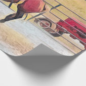 Western Rodeo Reiten Geschenkpapier (Ecke)