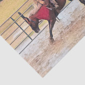 Western Rodeo Reiten Seidenpapier (Ausschnitt)