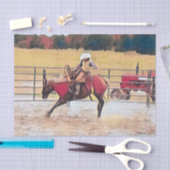 Western Rodeo Reiten Seidenpapier (Handwerk)