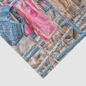 Western Rodeo Rustic Country Bulle Cow Seidenpapier (Ausschnitt)
