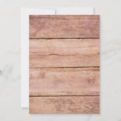 Western Rodeo Rustic Gewollt Geburtstag Einladung (Rückseite)