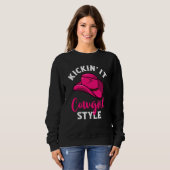Western Rodeo Southern Texas Kickin' It Cowgirl St Sweatshirt (Vorne ganz)