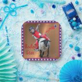 Western Rodeo Star Mutton Busting Kid Pappteller (Party)