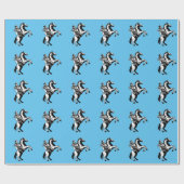 Western Rodeo Süd Ranch Cowboy on Horse Geschenkpapier (Flach)