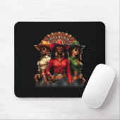 Western Rodeo Texas Schwarze Geschichte Schwarze C Mousepad (Mit Mouse)