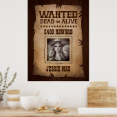 Western Rodeo Themed Party Gewollt Poster (Küche)