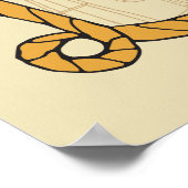 Western Rodeo Themenwoche Party 1. Rodeo Geburtsta Poster (Ecke)