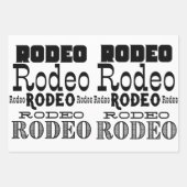 Western Rodeo-Typografie Geschenkpapier Set (Vorderseite 2)