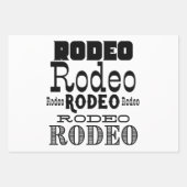 Western Rodeo Typography Geschenkpapier Set (Vorderseite 3)