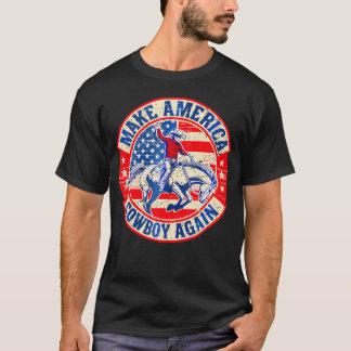 Western Rodeo Usa Flag macht Amerika zu einem Cowb T-Shirt
