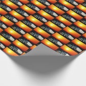 Western Rodeo Viehzuchtwagen Geschenkpapier (Ecke)