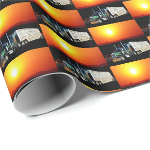 Western Rodeo Viehzuchtwagen Geschenkpapier