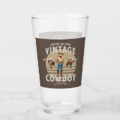 Western Rodeo Vintag Cowboy Glas (Vorderseite)