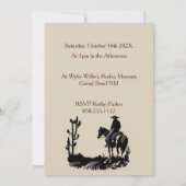 Western Rodeo Wollte Poster Foto Einladung (Rückseite)