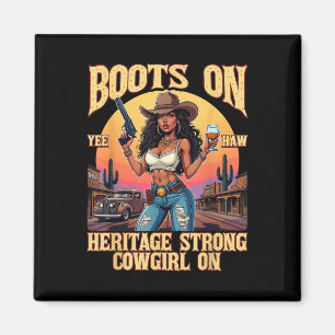 Western Rodeo Yehaw Cowgirl über die Organisation  Magnet