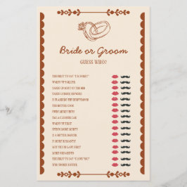 Western Romance Bridge oder Groom Duwer Game