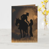 Western Romance Karte (Gelbe Blume)