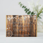 Western Rope Wagon Wheel Mason Jar Leuchten Detail (Stehend Vorderseite)