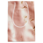 Western Rosa Imitat Weichtes Brautparty Mittlere Geschenktüte (Vorderseite)