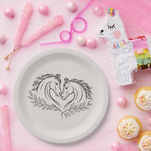 Western Rossa Rustikale Hochzeit Pappteller (Party)