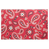 Western Rote Paisley Stoff (Fat Quarter (45,7 x 55,9 cm))