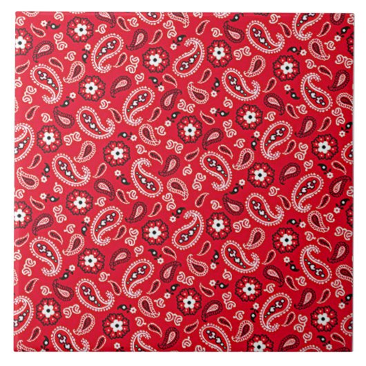 Western Rotes populäres Design Fliese (Vorderseite)