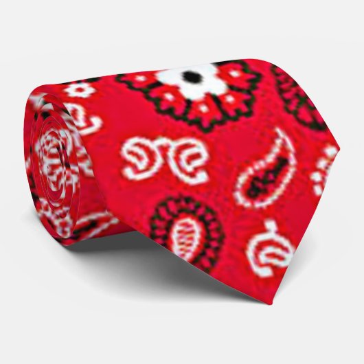 Western Rotes populäres Design Krawatte (Gerollt)