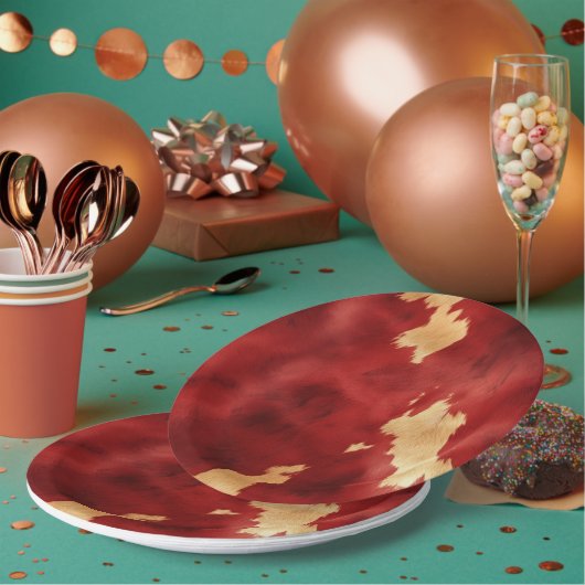 Western Rotkrebse Pappteller (Multi)