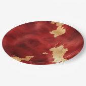 Western Rotkrebse Pappteller (Schrägansicht)