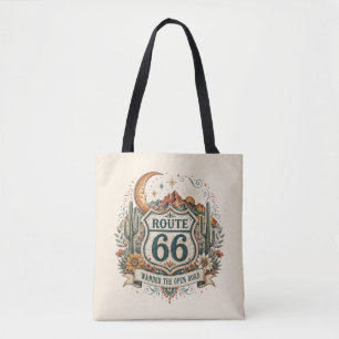 Western Route 66 Saguaro Sonnenuntergang Carryall Tasche