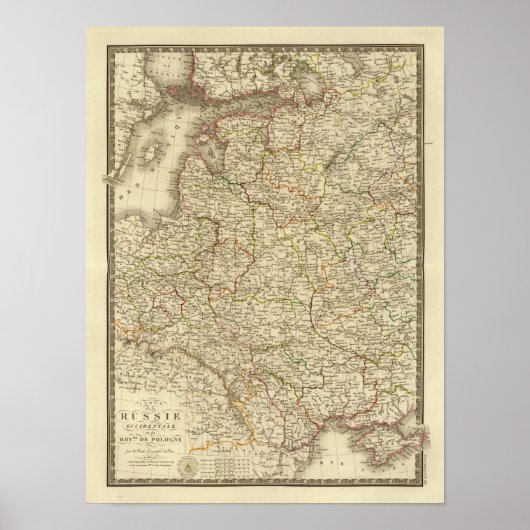 Western Russland, Polen Poster (Vorne)