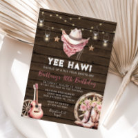 Western Rustic 21.30.40., Cowgirl Birthday