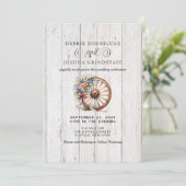 Western Rustic Barn Wedding Invitation Einladung (Stehend Vorderseite)