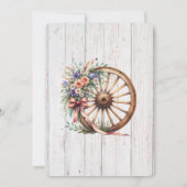 Western Rustic Barn Wedding Invitation Einladung (Rückseite)