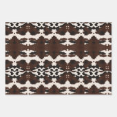 Western Rustic Boho Wildblume Türkis Stones Geschenkpapier Set (Vorderseite 2)