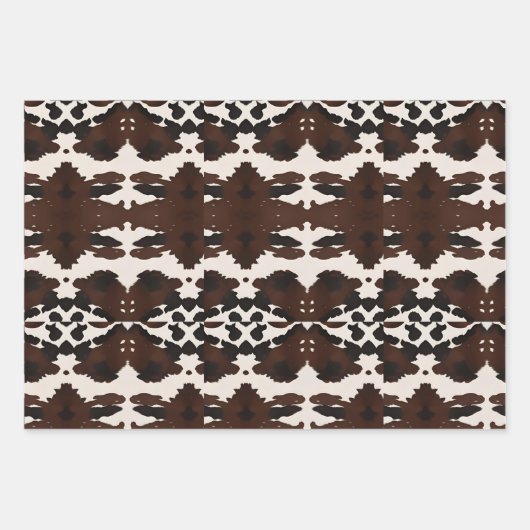 Western Rustic Boho Wildblume Türkis Stones Geschenkpapier Set (Vorderseite 2)