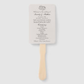 Western Rustic Country Wedding Programm Fächer (Vorderseite)