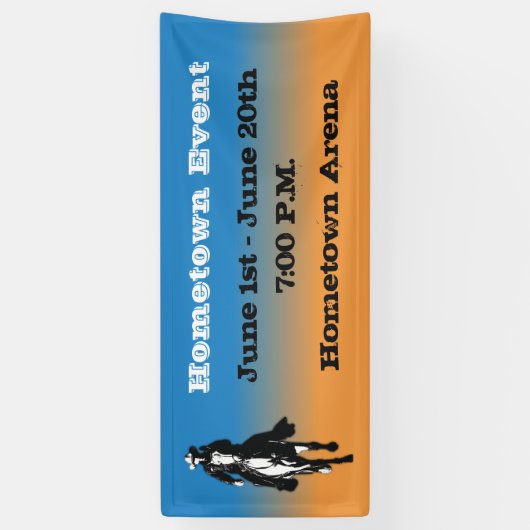 Western Rustic Cowboy Banner (Vertikal)