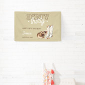 Western Rustic Dirty Thirty 30th Birthday Party Banner (InSitu)